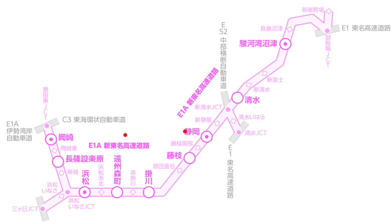 自動運転実証実験区間